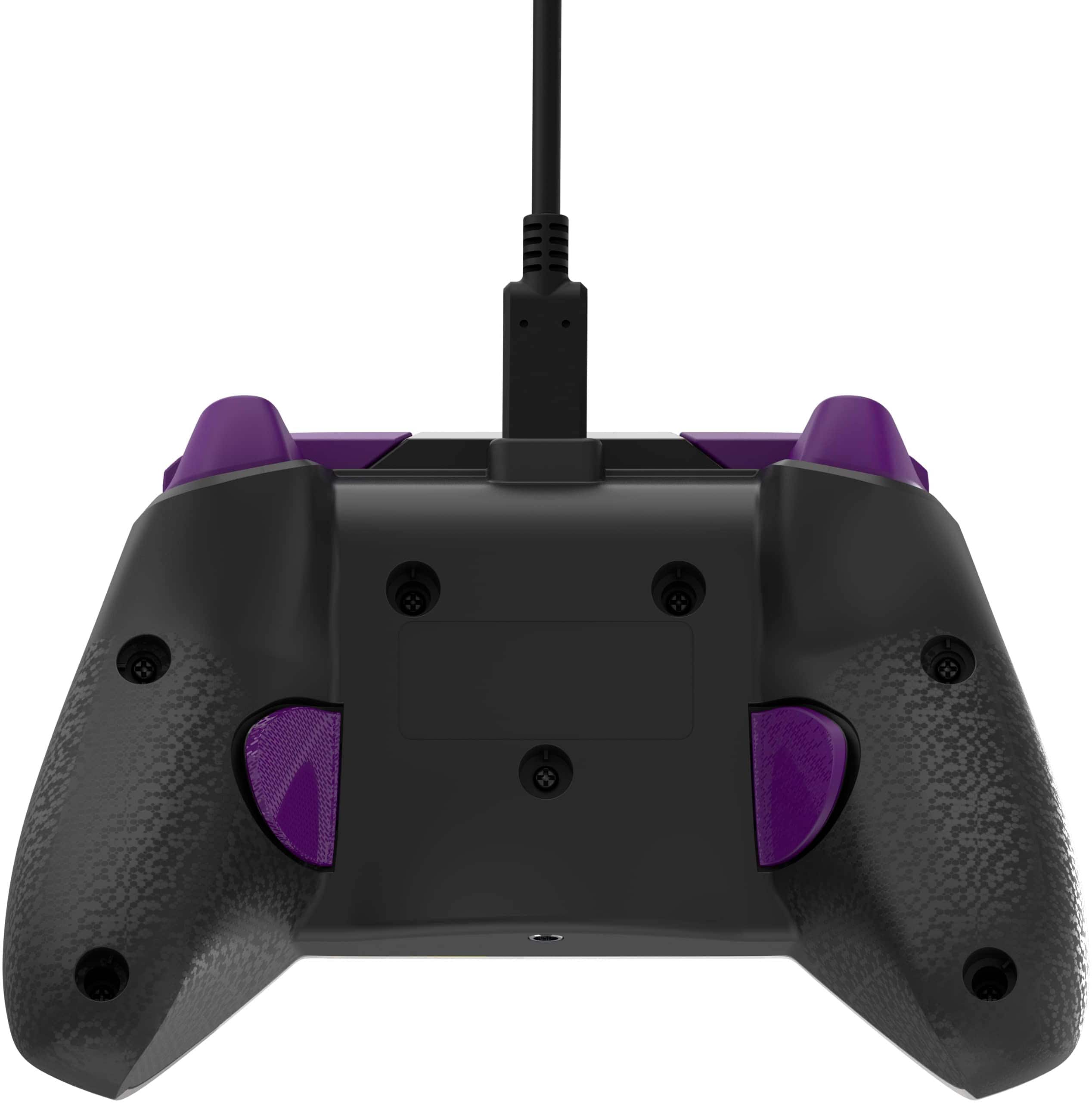 Back. PDP - REMATCH Advanced Wired Controller For Xbox Series X|S, Xbox One, & Windows 10/11 PC - Purple Fade.