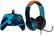 Front. PDP - Blue Tide Bundle Pack: REMATCH GLOW Advanced Wired Controller & AIRLITE GLOW Wired Headset: Xbox Series X|S, XBOne, & PC - Blue Tide.