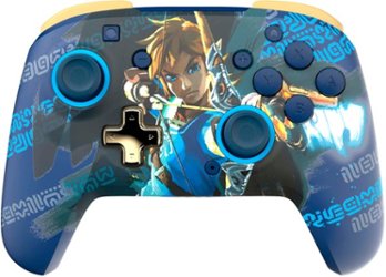 PDP - REMATCH GLOW Wireless Controller For Nintendo Switch, Nintendo Switch - OLED Model - Link Hero - Front_Zoom