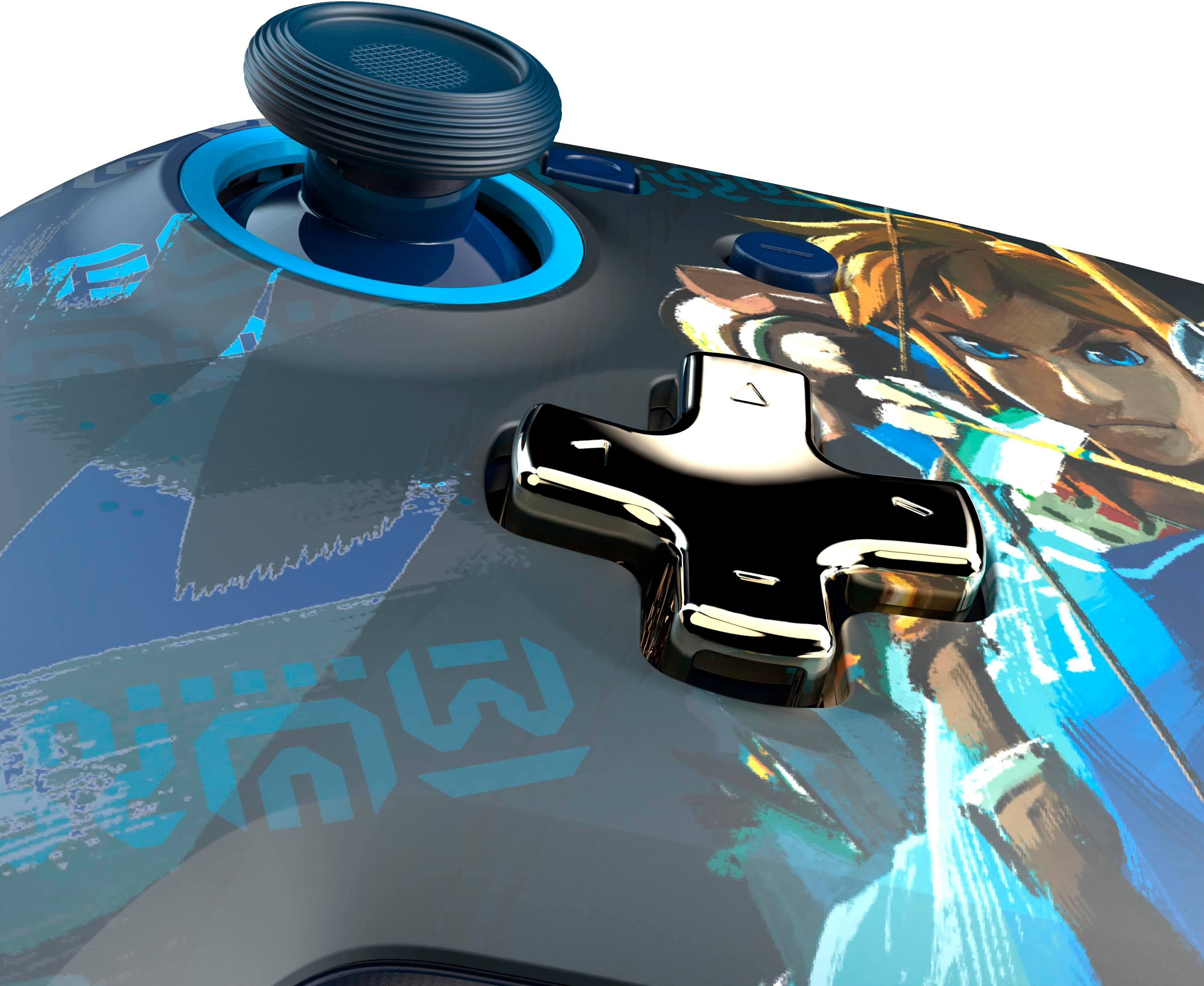 Alt View 25. PDP - REMATCH GLOW Wireless Controller For Nintendo Switch, Nintendo Switch - OLED Model - Link Hero.