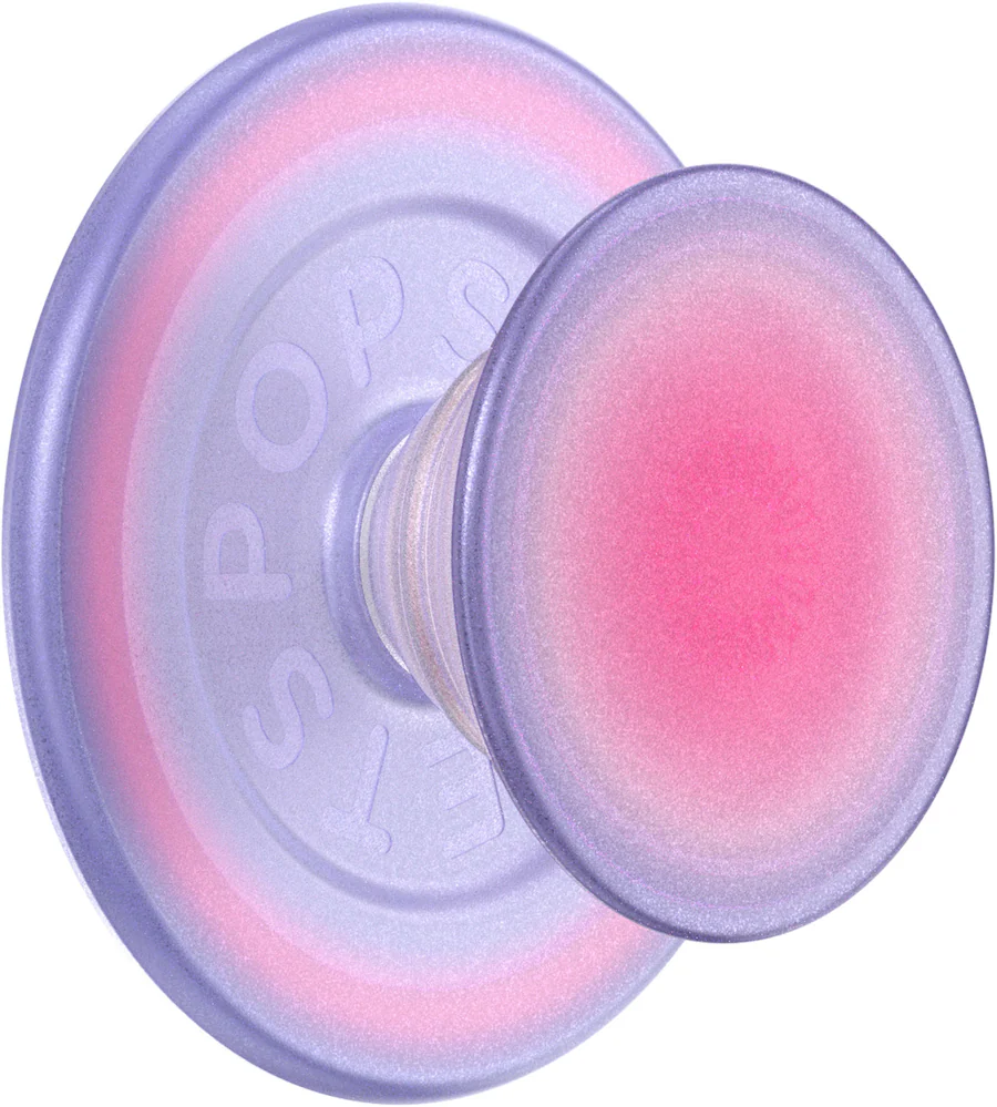 PopGrip Rond Compatible MagSafe - Poignée Et Support Téléphone Magnétique, Anneau Adaptateur Inclus, Chargement Sans Fil