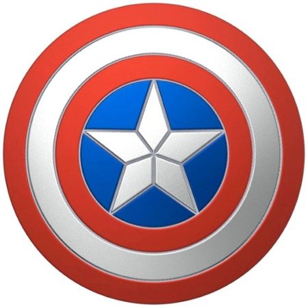 PopSockets - PopGrip Cell Phone Grip & Stand - Licensed - Marvel Enamel Domed Captain America Shield