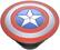 Alt View 13. PopSockets - PopGrip Cell Phone Grip & Stand - Licensed - Marvel Enamel Domed Captain America Shield.