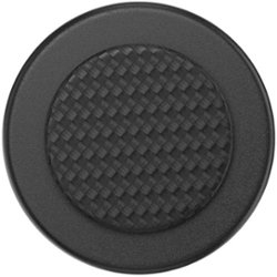 PopSockets - MagSafe Round PopGrip Cell Phone Grip & Stand, with Adapter Ring - Carbonite Weave - Front_Zoom
