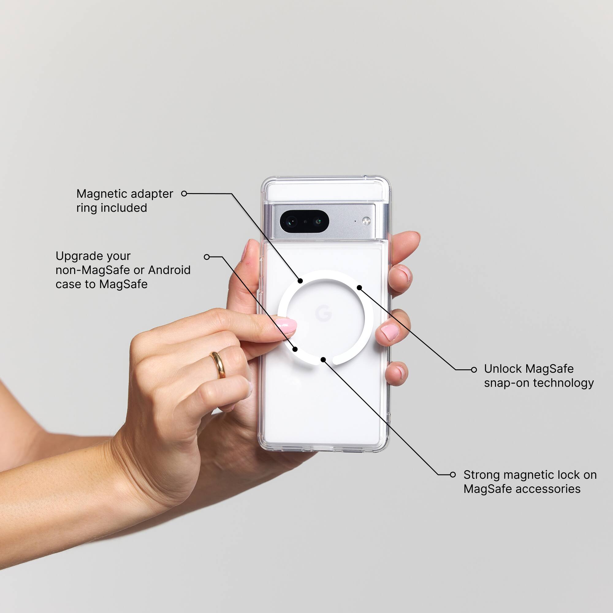 Alt View Zoom 12. PopSockets - MagSafe PopWallet+ Cell Phone Wallet & Grip, with Adapter Ring - Deep Periwinkle.