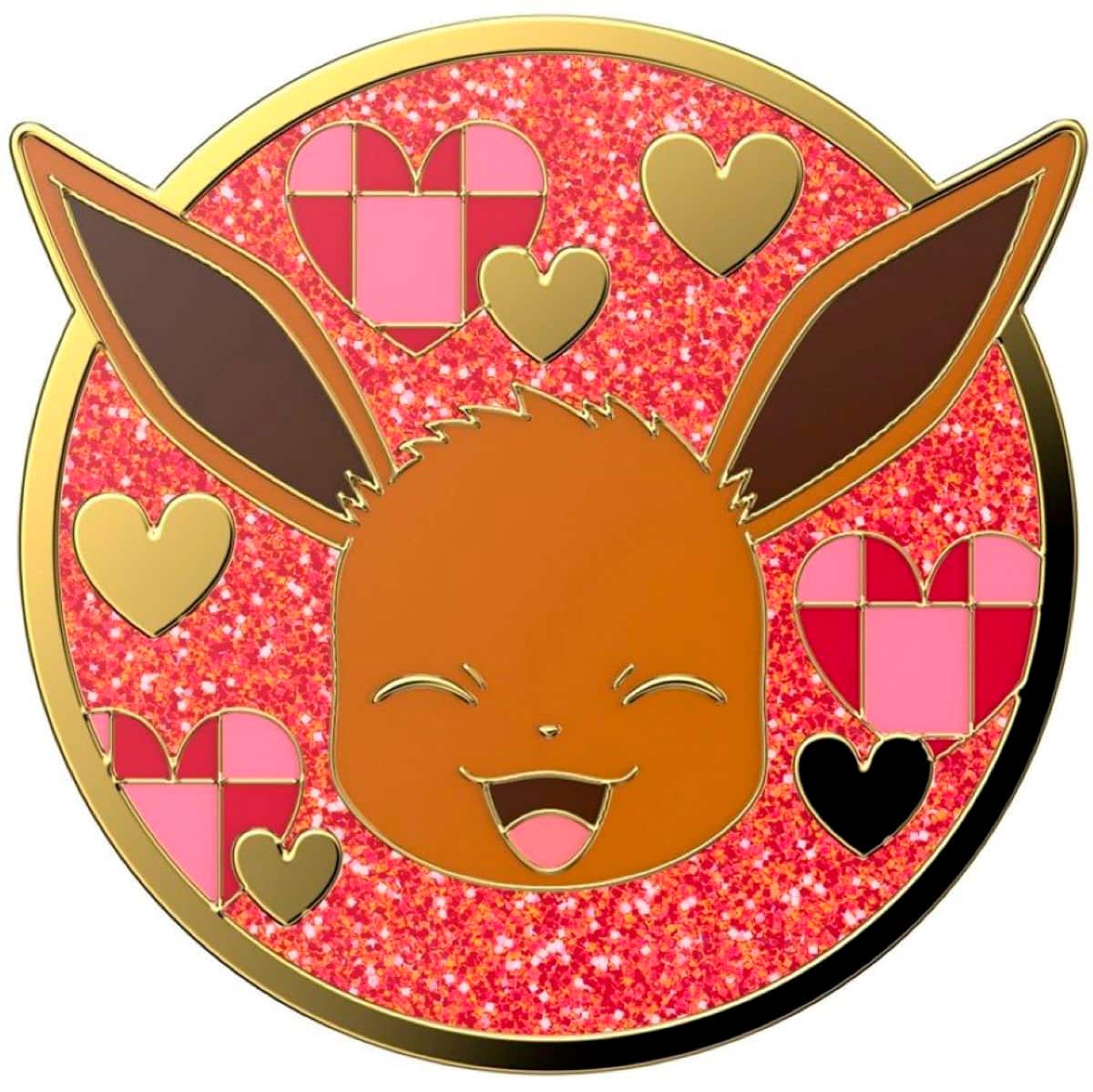 Front. PopSockets - PopGrip Cell Phone Grip & Stand - Licensed - Pokemon Enamel Eevee XOXO.