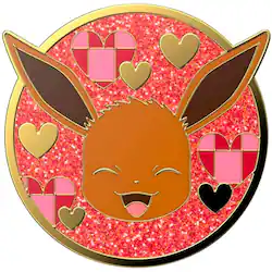 PopSockets - Adhesive PopGrip Universal Grip & Stand for Cell Phones - Pokemon Enamel Eevee XOXO - Front_Zoom
