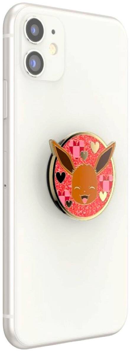 Alt View 11. PopSockets - PopGrip Cell Phone Grip & Stand - Licensed - Pokemon Enamel Eevee XOXO.