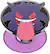 Alt View 11. PopSockets - PopGrip Cell Phone Grip & Stand - Licensed - Glow in the Dark Enamel Gengar Night Shade Pokemon.