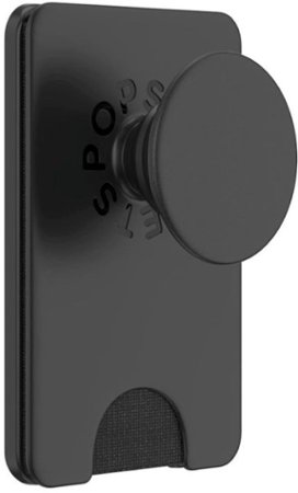 PopSockets - MagSafe PopWallet+ Cell Phone Wallet & Grip, with Adapter Ring - Black