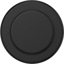 PopSockets - MagSafe Round PopGrip Cell Phone Grip & Stand, with Adapter Ring - Black - Front_Zoom