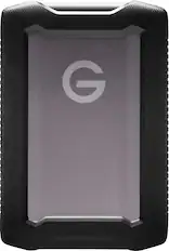Front. SanDisk Professional - G-DRIVE ArmorATD 5TB External USB-C Portable Hard Drive - Space Gray.