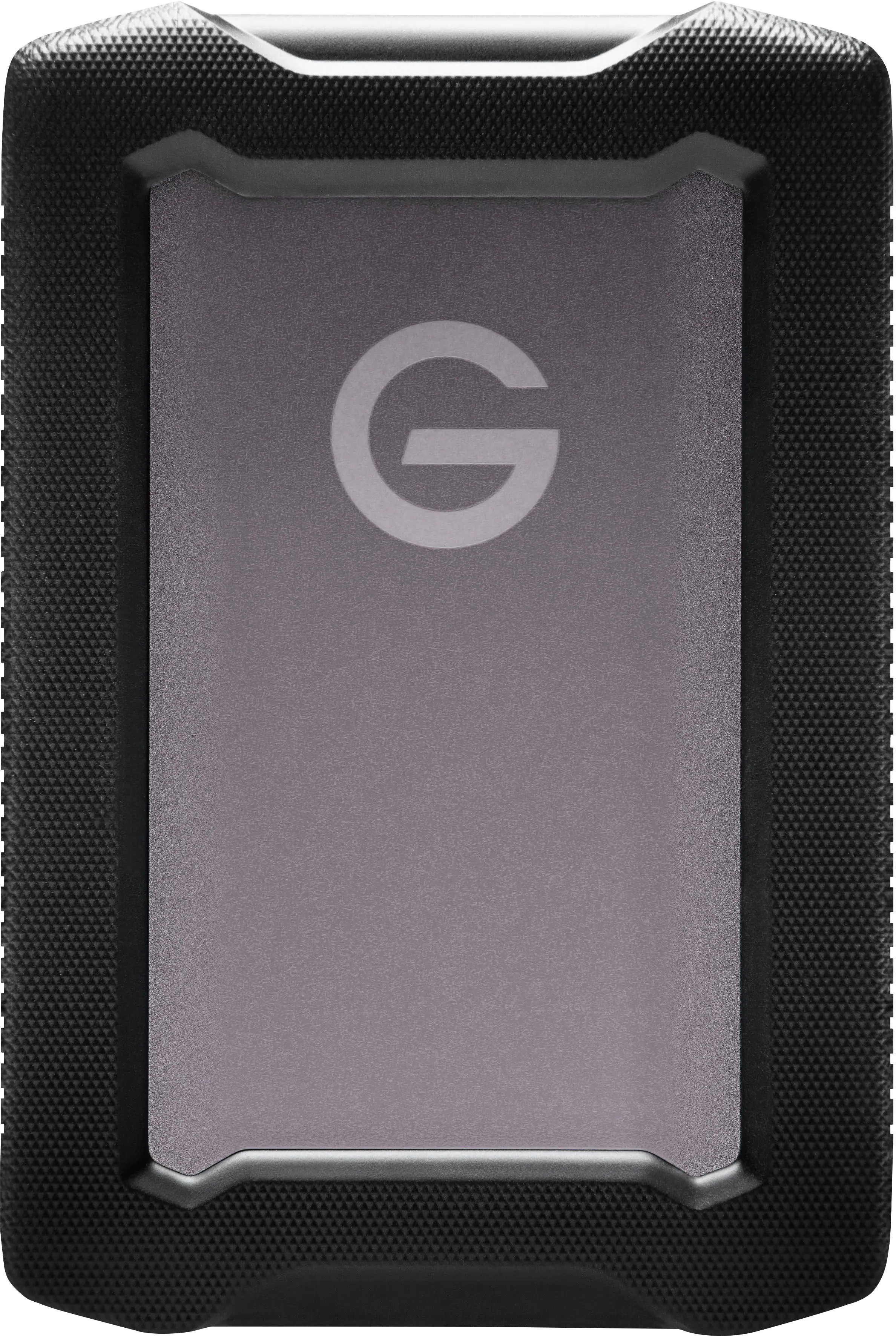 Front. SanDisk Professional - G-DRIVE ArmorATD 4TB External USB-C Portable Hard Drive - Space Gray.