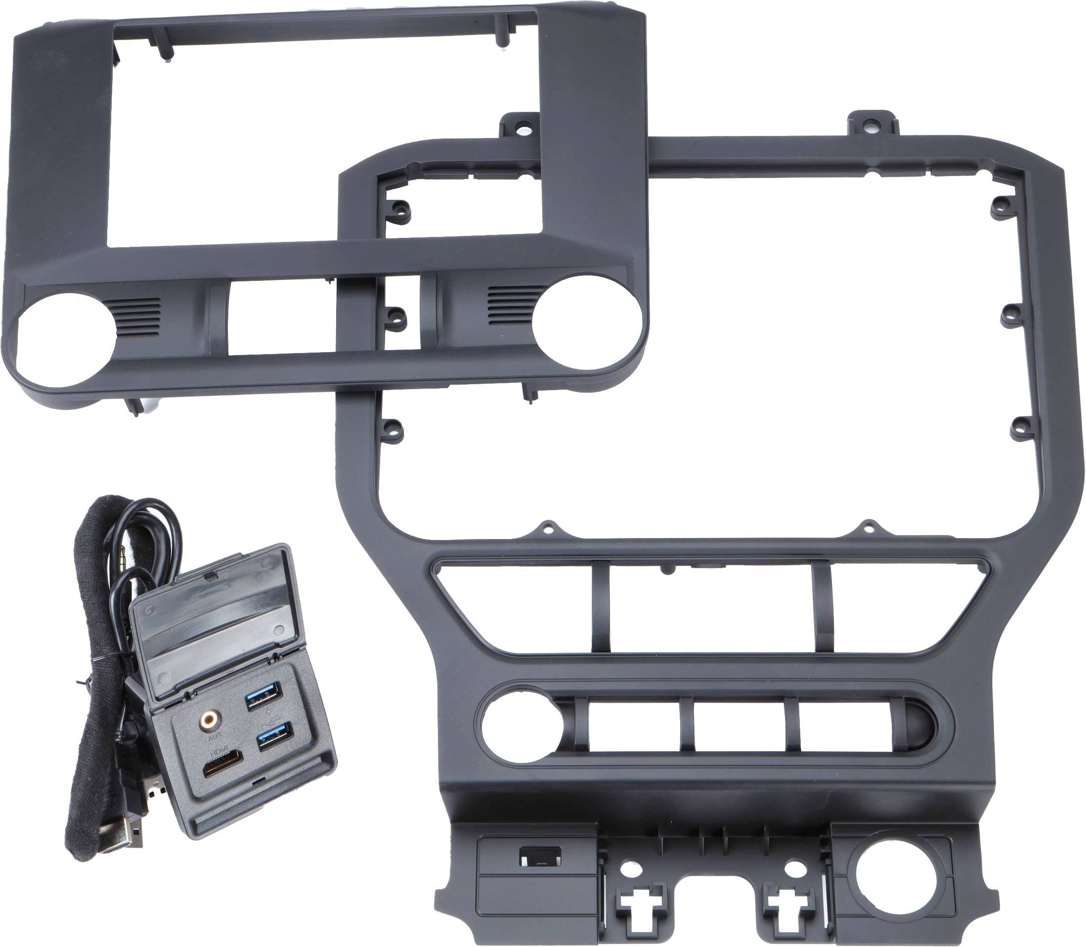Front. Maestro - Dash Kit And T-Harness Solution For 2015+ Ford Mustang - Black.