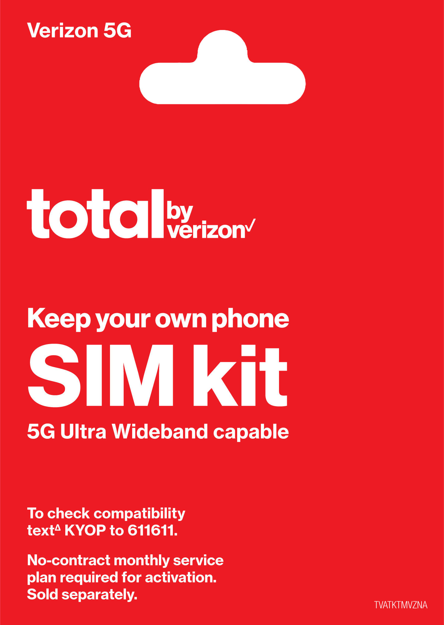 Total by Verizon - Keep Your Own Phone SIM Card Kit - Multi