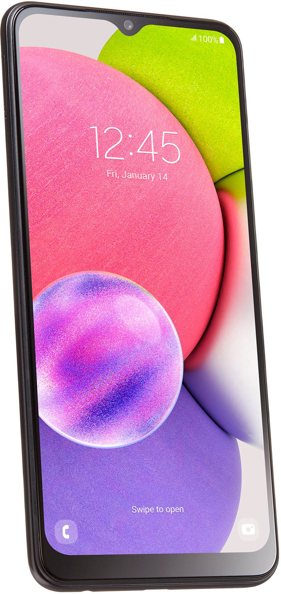 Angle. Total by Verizon - Samsung Galaxy A03s S135DL 32GB Prepaid - Black.