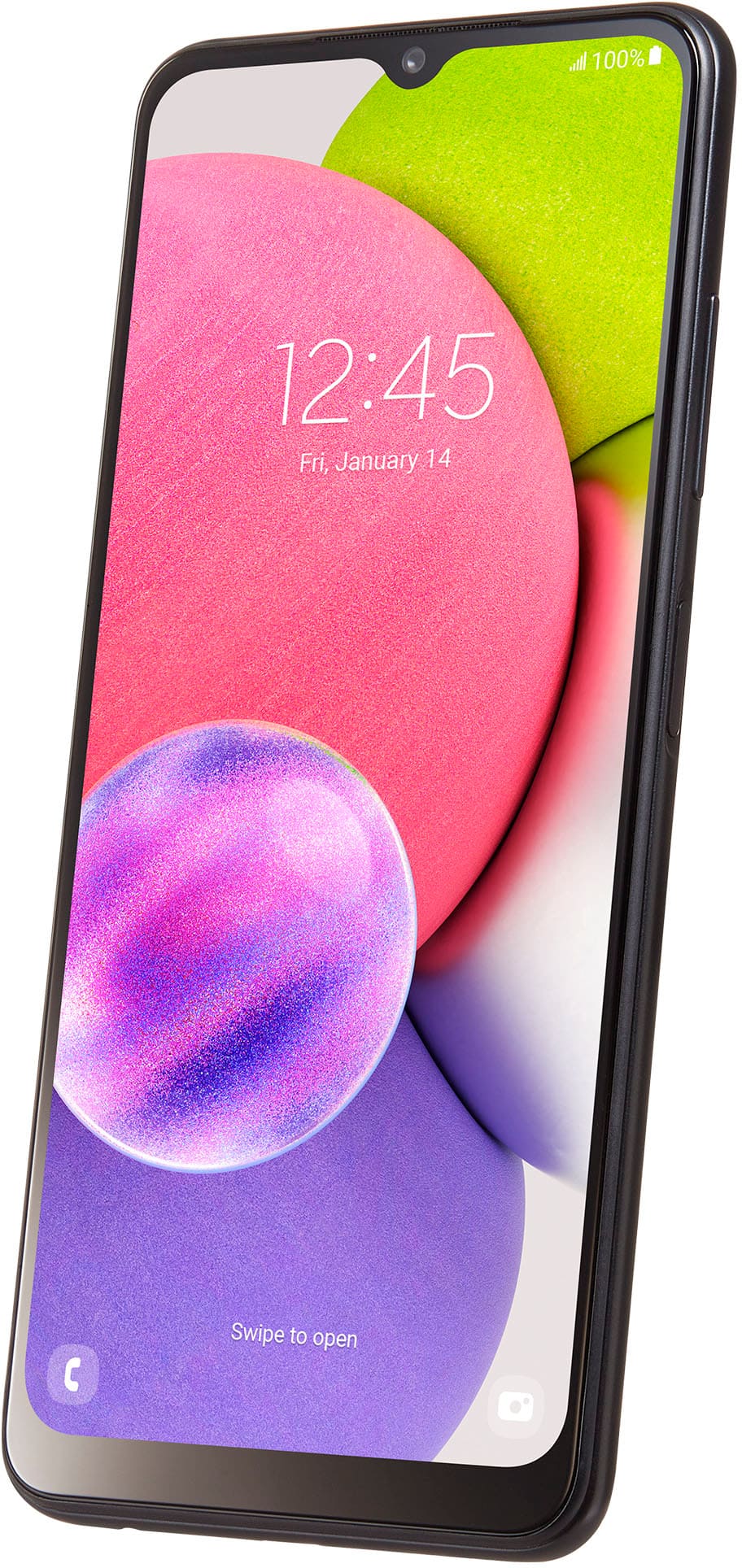 Alt View 1. Total by Verizon - Samsung Galaxy A03s S135DL 32GB Prepaid - Black.