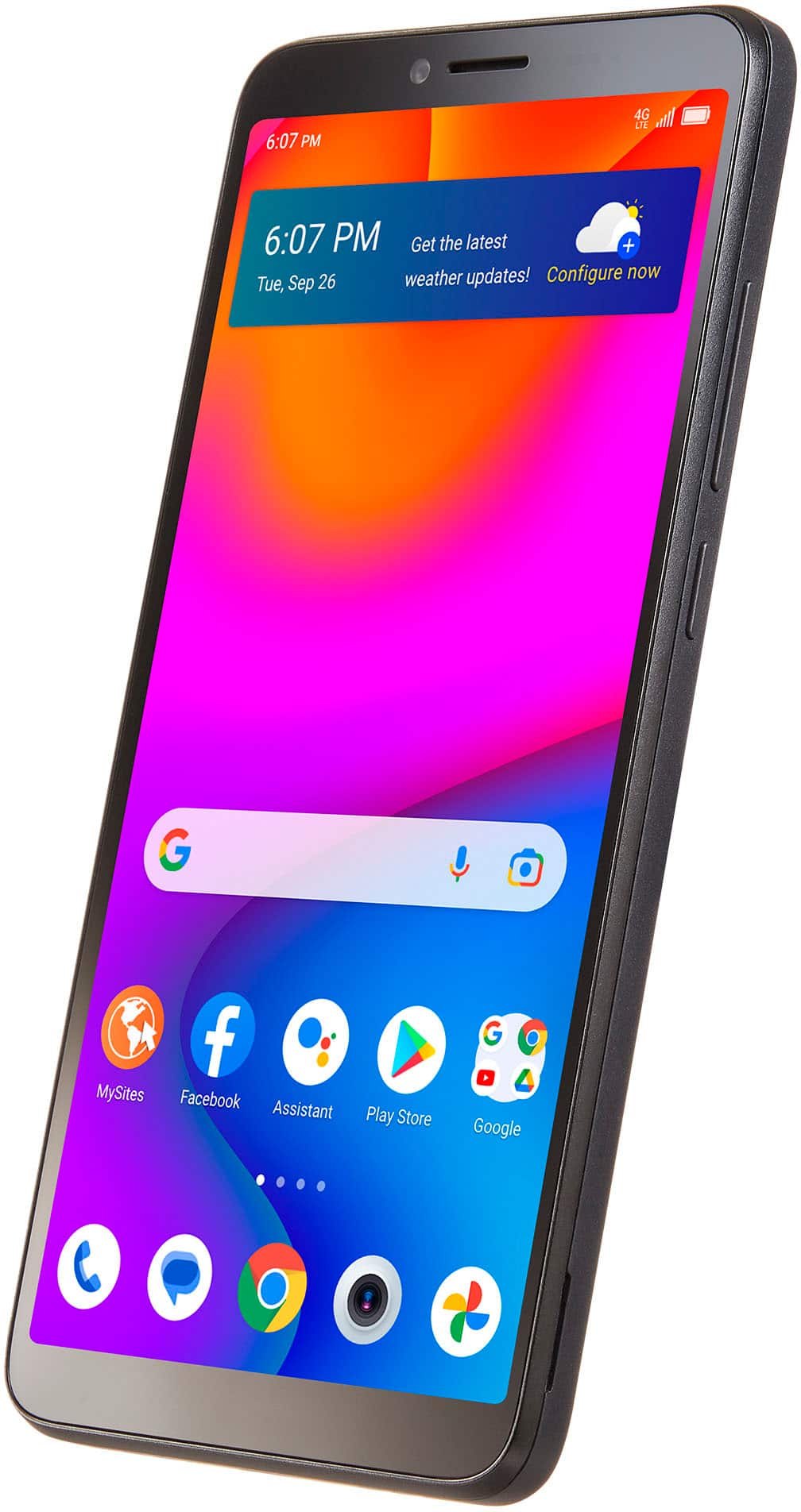 Alt View 1. Total by Verizon - TCL ION V T607DL 32GB Prepaid - Black.