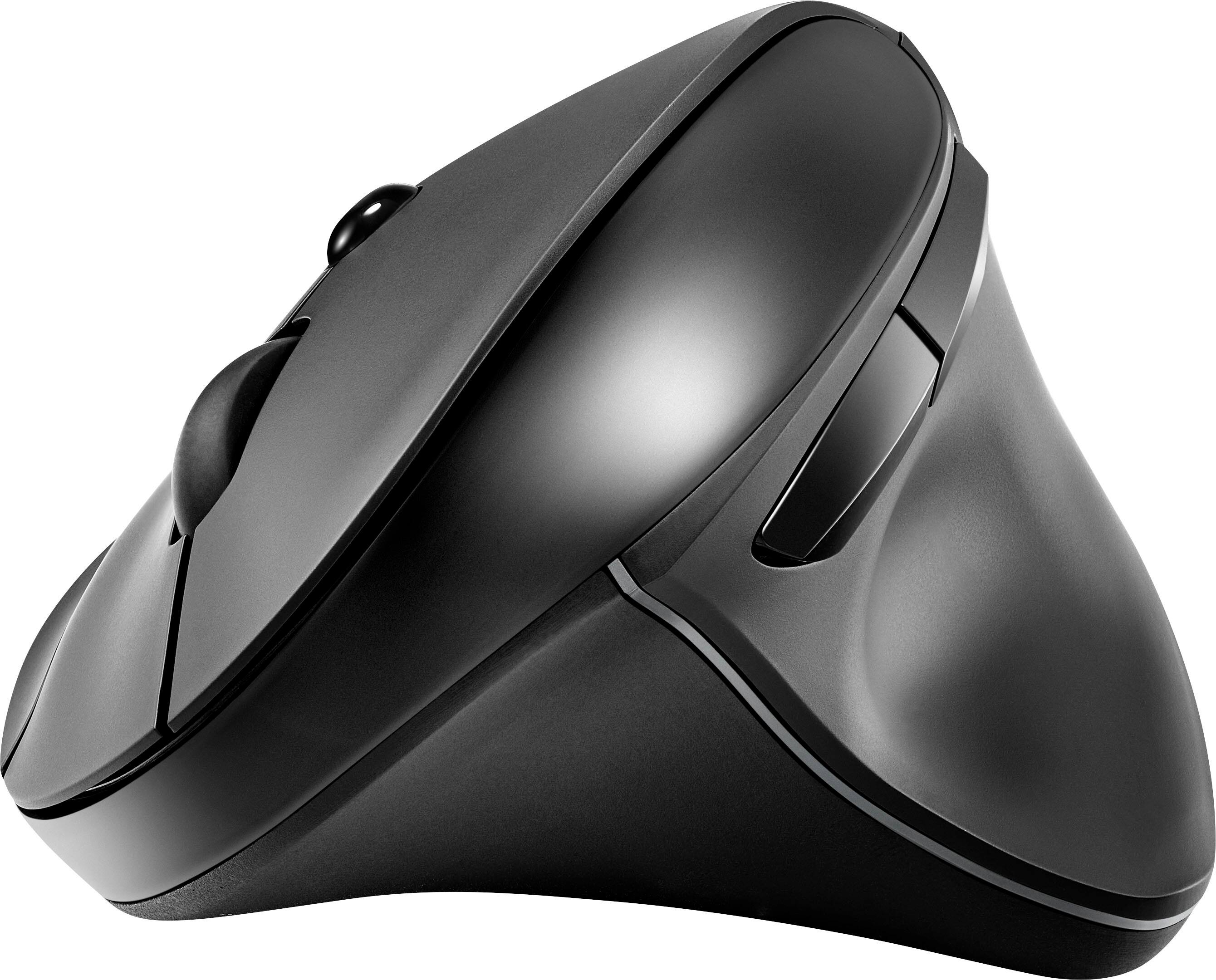 Back. Insignia™ - Bluetooth 6-Button Ergonomic Mouse - Black.