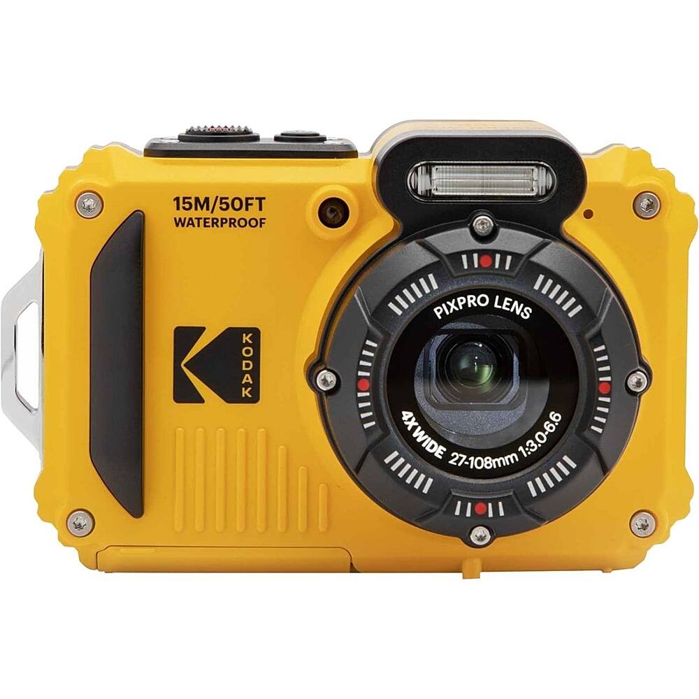 Front. Kodak - PIXPRO WPZ2 16.4 Megapixel Waterproof Compact Camera - Yellow.