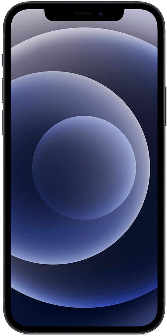 Angle. Apple - Pre-Owned iPhone 12 5G 128GB (Unlocked) - Black.
