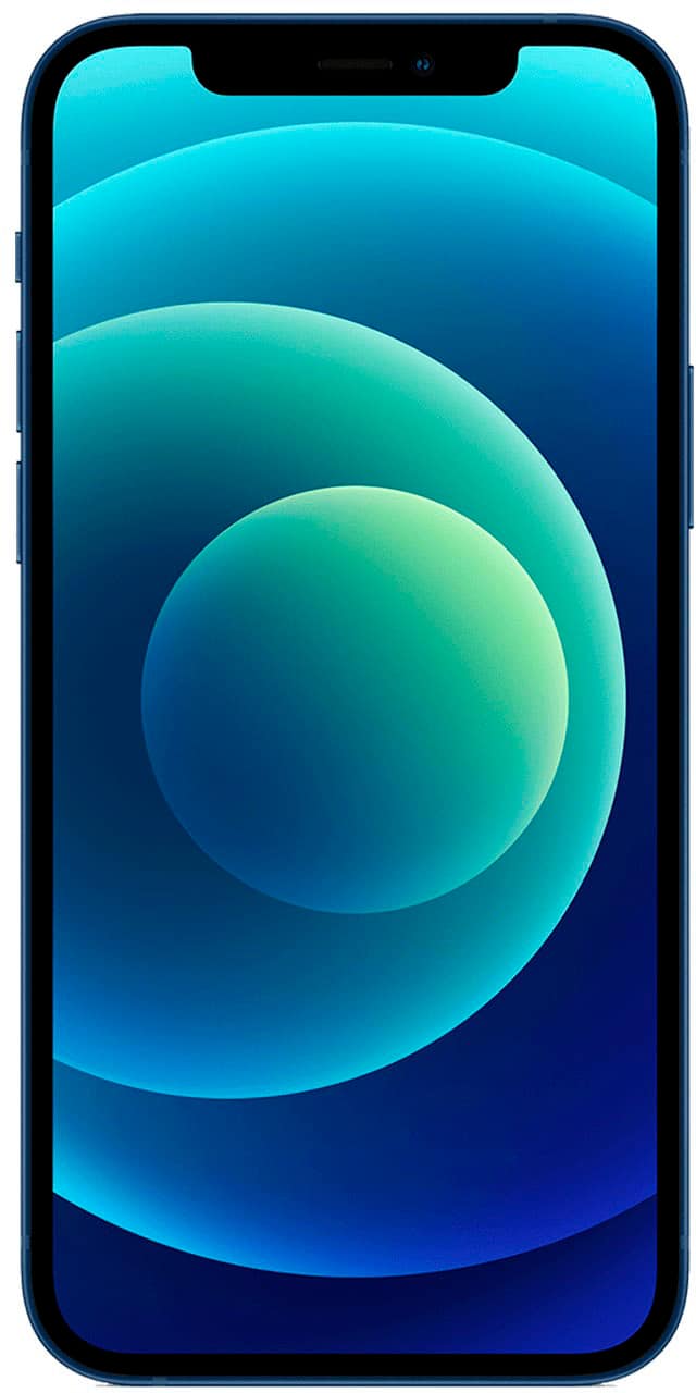 Angle. Apple - Pre-Owned iPhone 12 5G 128GB (Unlocked) - Blue.