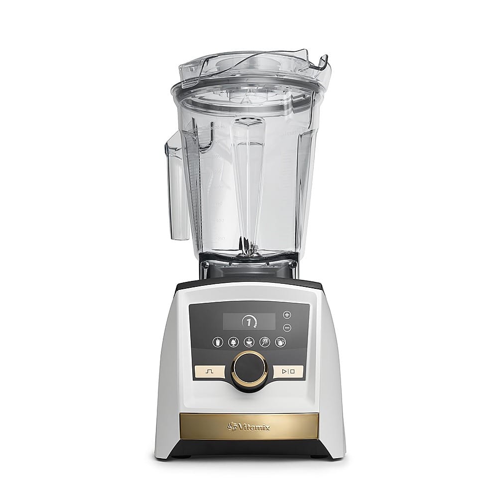 Front. Vitamix - Ascent Series A3500 Gold Label Blender - White.