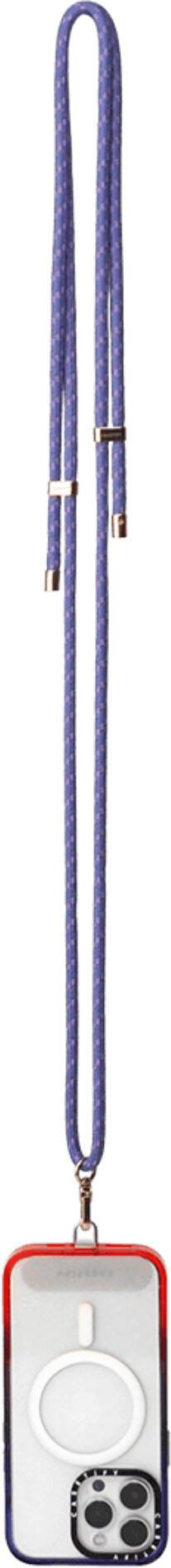 Alt View 12. CASETiFY - Rope Cross-body Phone Strap Compatible with Most Cell Phone Devices - Peri Purple/Reflective.