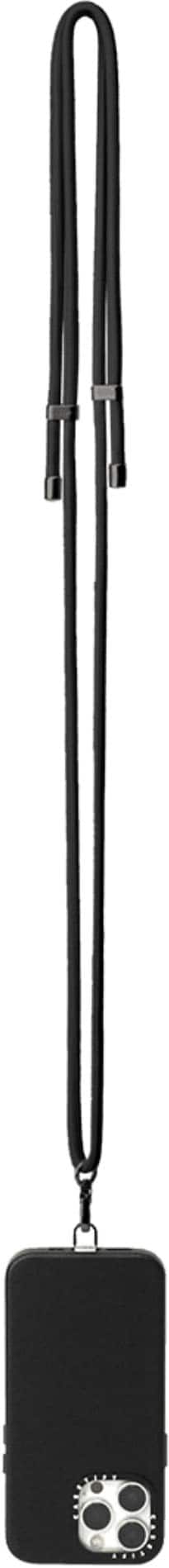 Alt View 12. CASETiFY - Rope Cross-body Phone Strap Compatible with Most Cell Phone Devices - Black.