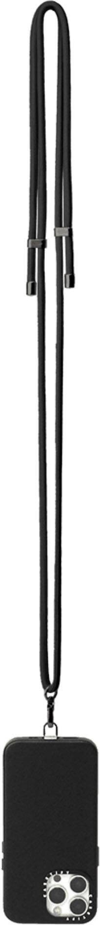 Alt View 12. CASETiFY - Rope Cross-body Phone Strap Compatible with Most Cell Phone Devices - Black.
