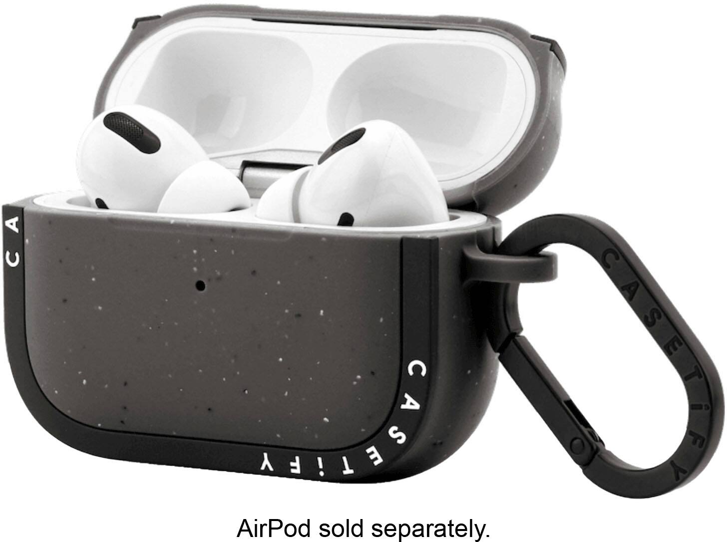 Alt View 11. CASETiFY - Ultra Impact AirPods Case for Apple AirPods Pro (2nd Generation) - Matte Charcoal.