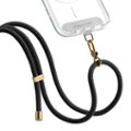 Angle Zoom. CASETiFY - Rope Cross-body Phone Strap Compatible with Most Cell Phone Devices - Black/Gold.