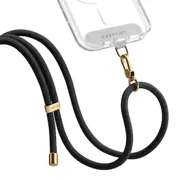 CASETiFY - Rope Cross-body Phone Strap Compatible with Most Cell Phone Devices - Black/Gold