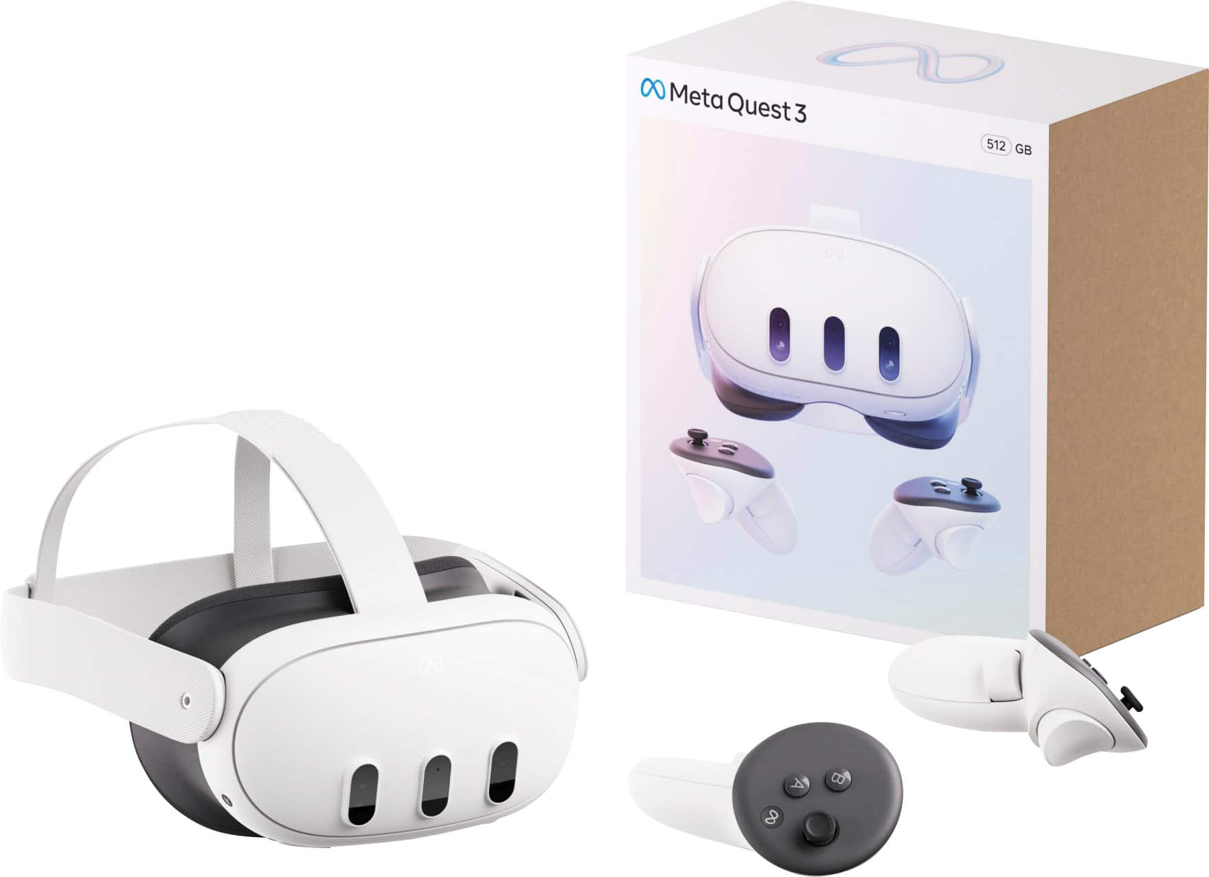 META Quest 3 VR Headset (512) GB Motion Controller - META