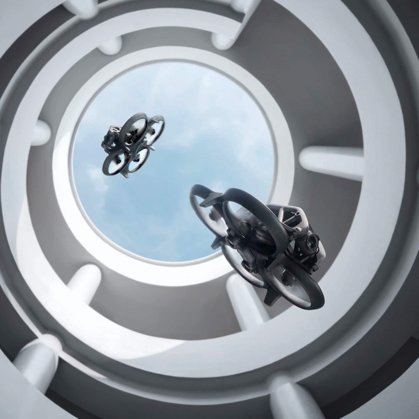 Alt View 17. DJI - Geek Squad Certified Refurbished Avata Explorer Combo Drone with Motion Controller (Goggles Integra and RC Motion 2) - Gray.