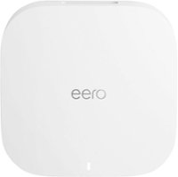 Certified Refurbished Amazon eero Pro 6 tri-band mesh Wi-Fi 6 router - White - Front_Zoom