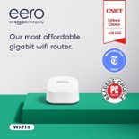 Certified Refurbished Amazon eero 6+ mesh Wi-Fi router - White - Front_Zoom