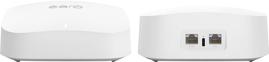 Angle. eero - Certified Refurbished Amazon eero Pro 6E mesh Wi-Fi router - White.