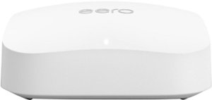 Certified Refurbished Amazon eero Pro 6E mesh Wi-Fi router - White - Front_Zoom