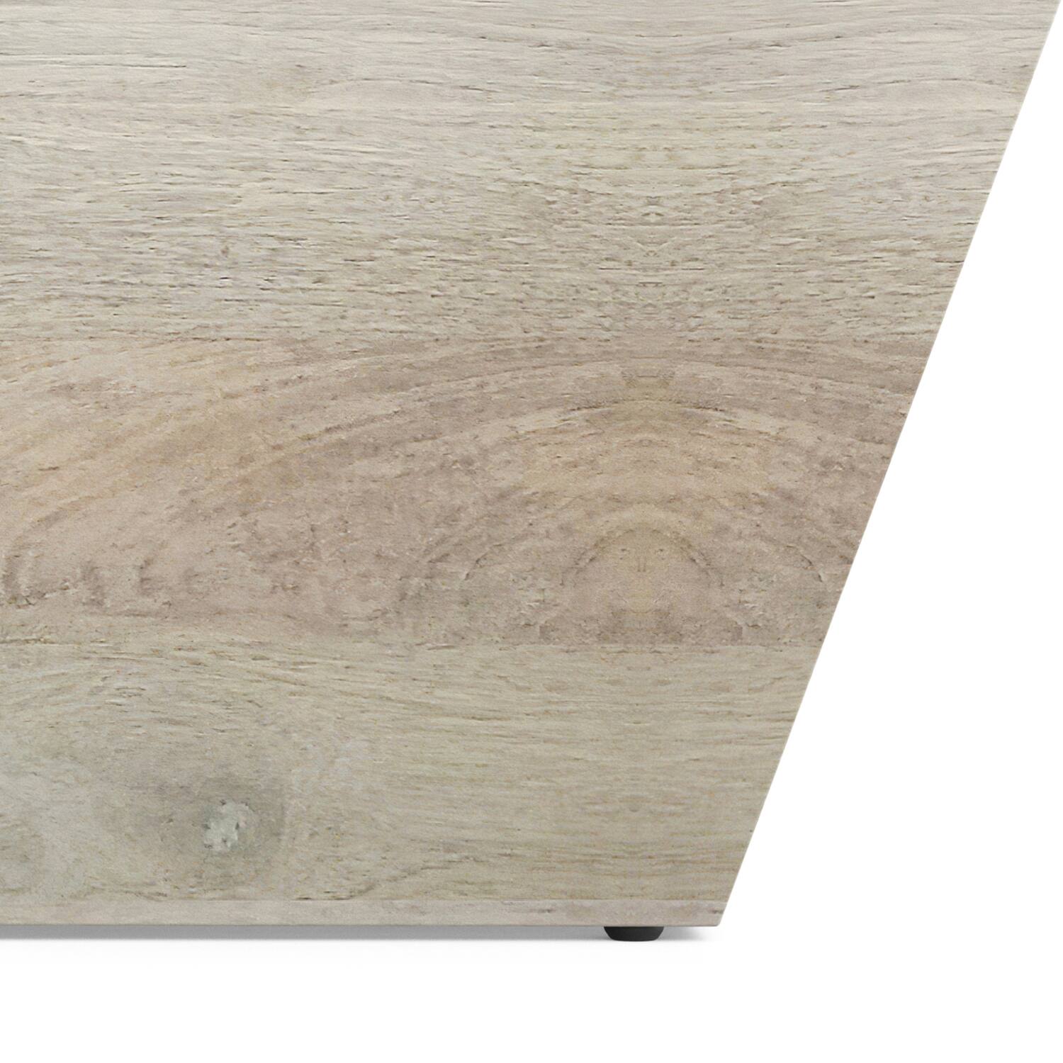 Alt View 6. Simpli Home - Abba 36 inch Wide Solid Mango Modern Lift Top Coffee Table in White Wash - White Wash.
