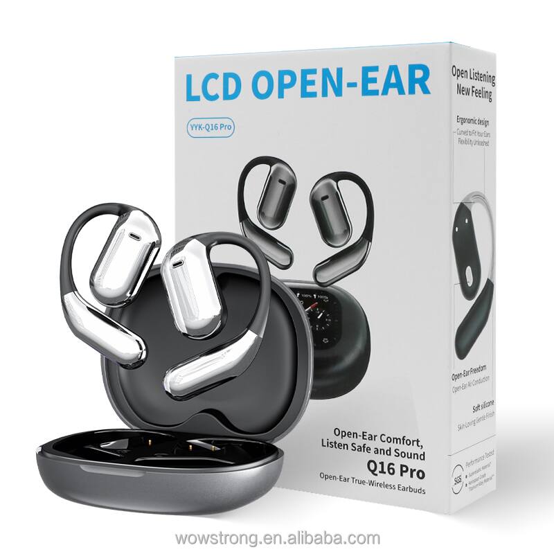 LCD OPEN-EAR  
YYK-Q16 Pro  
Open Listening  
New Feeling  
Ergonomic design  
Open-Ear Comfort, Safe and Sound  
Open-Ear True-Wireless Earbuds  
wowstrong.en.alibaba.com