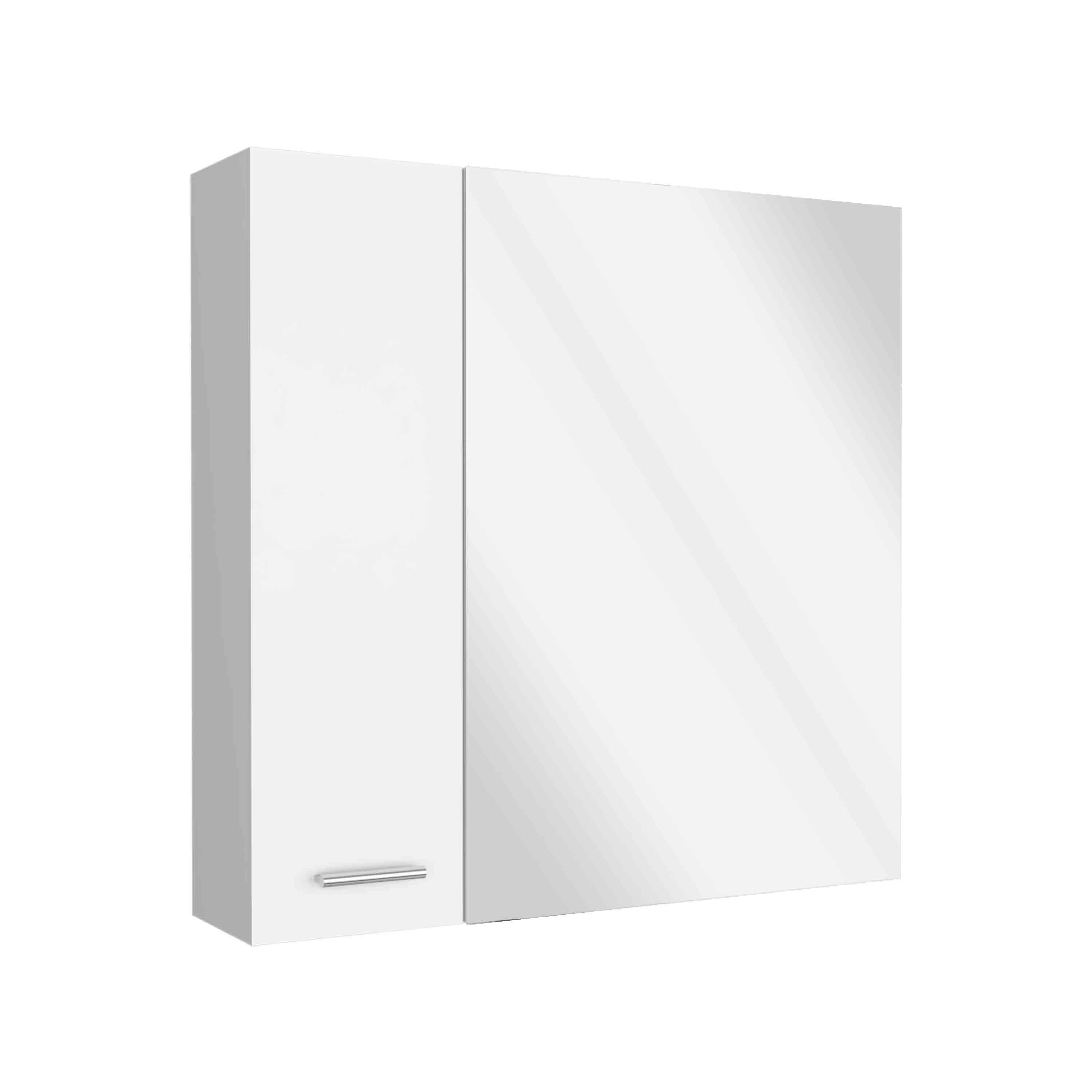 Back. TuHome - Sines Medicine Cabinet, Four Internal Shelves, Double Door - White.