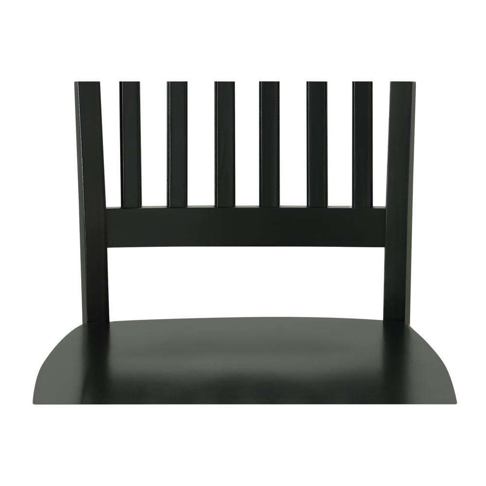 Alt View 2. Carolina Chair & Table - Hudson Dining Chair - Antique Black - Black.