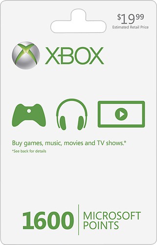  Microsoft - Xbox LIVE 1600 Points