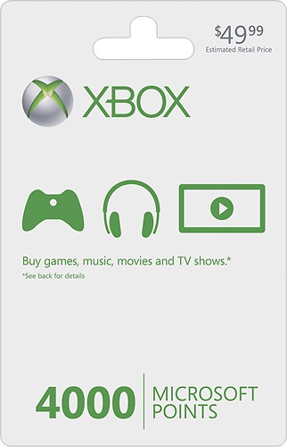  Microsoft - Xbox LIVE 4000 Points