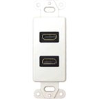 DataComm Electronics 50-3321-WH-KIT Flat Panel TV Cable Organizer  Remodeling Kit with Power Outlet - White