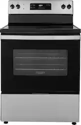 Insignia™ - 5 Cu. Ft. Freestanding Electric Range - Stainless Steel - Front_Zoom