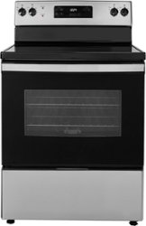 Insignia™ - 5 Cu. Ft. Freestanding Electric Range - Stainless Steel - Front_Zoom
