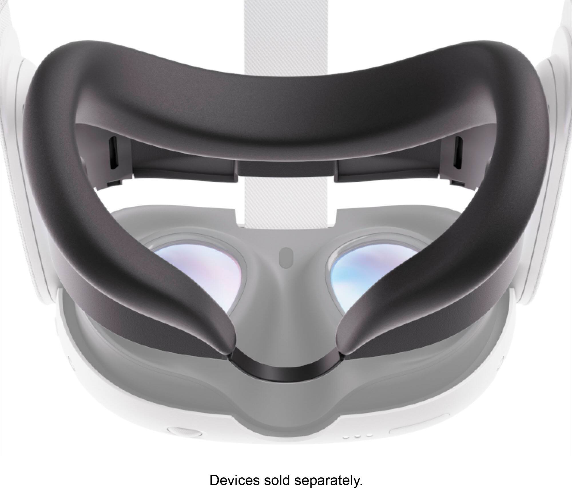 Left. Meta - Quest 3 Silicone Facial Interface - Black.