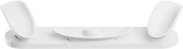 Front. Meta - Quest 3 Charging Dock - Gray.